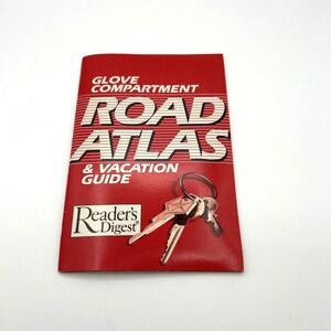 Vtg‎ 1987 Glove Compartment Booklet Road Atlas & Vacation Guide Readers Digest